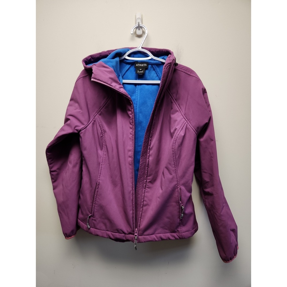 Athleta Plum Utility Jacket with Blue Lining